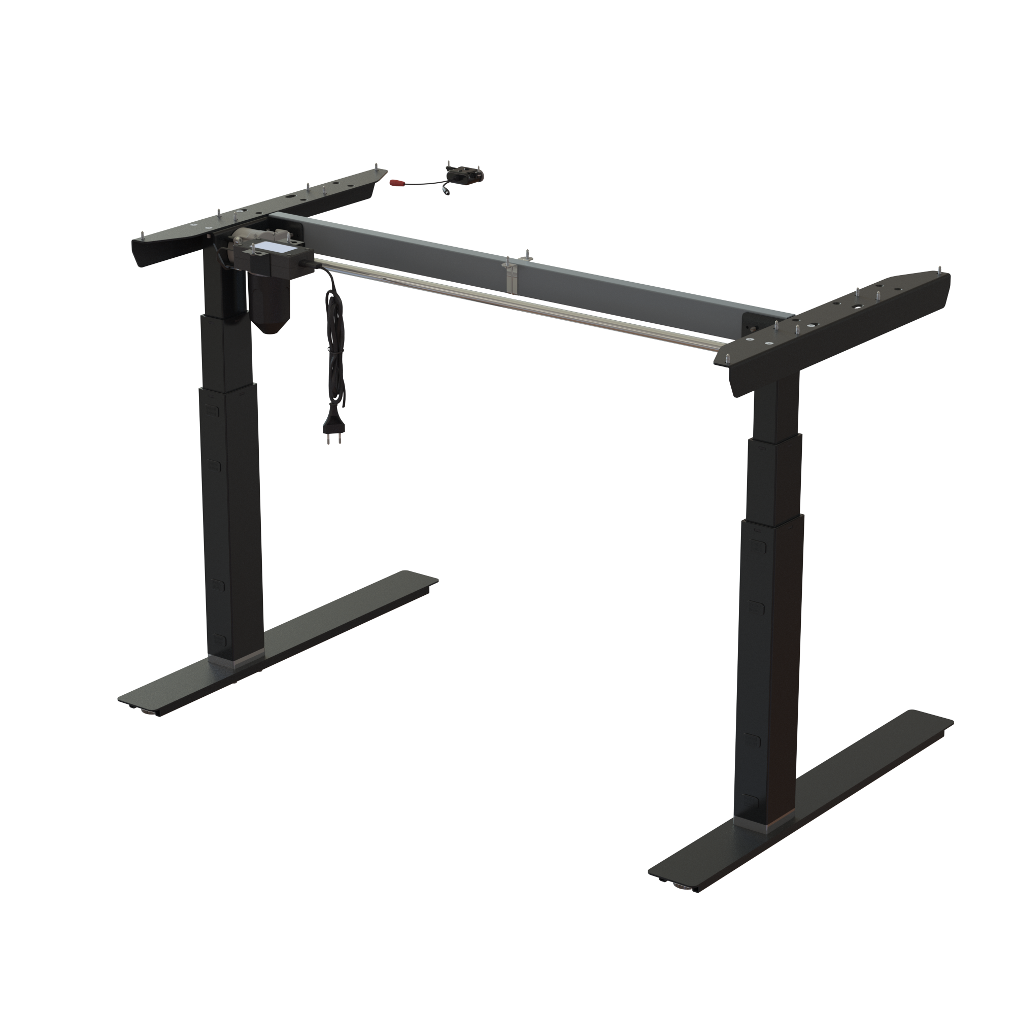 Ergonomic desk frame | Width 112 cm | Black 