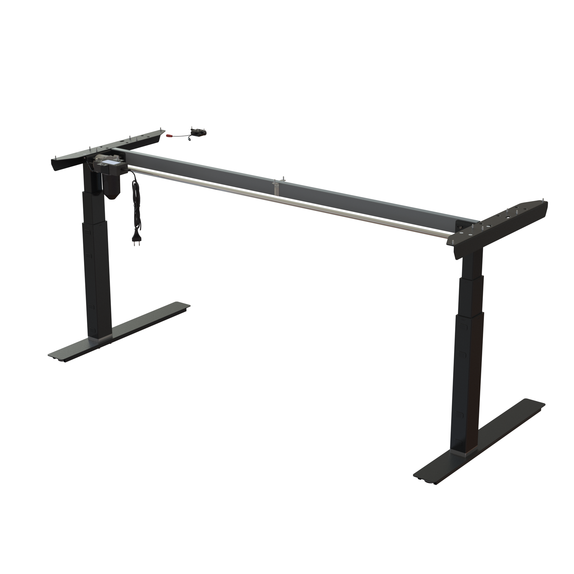Ergonomic desk frame | Width 172 cm | Black 