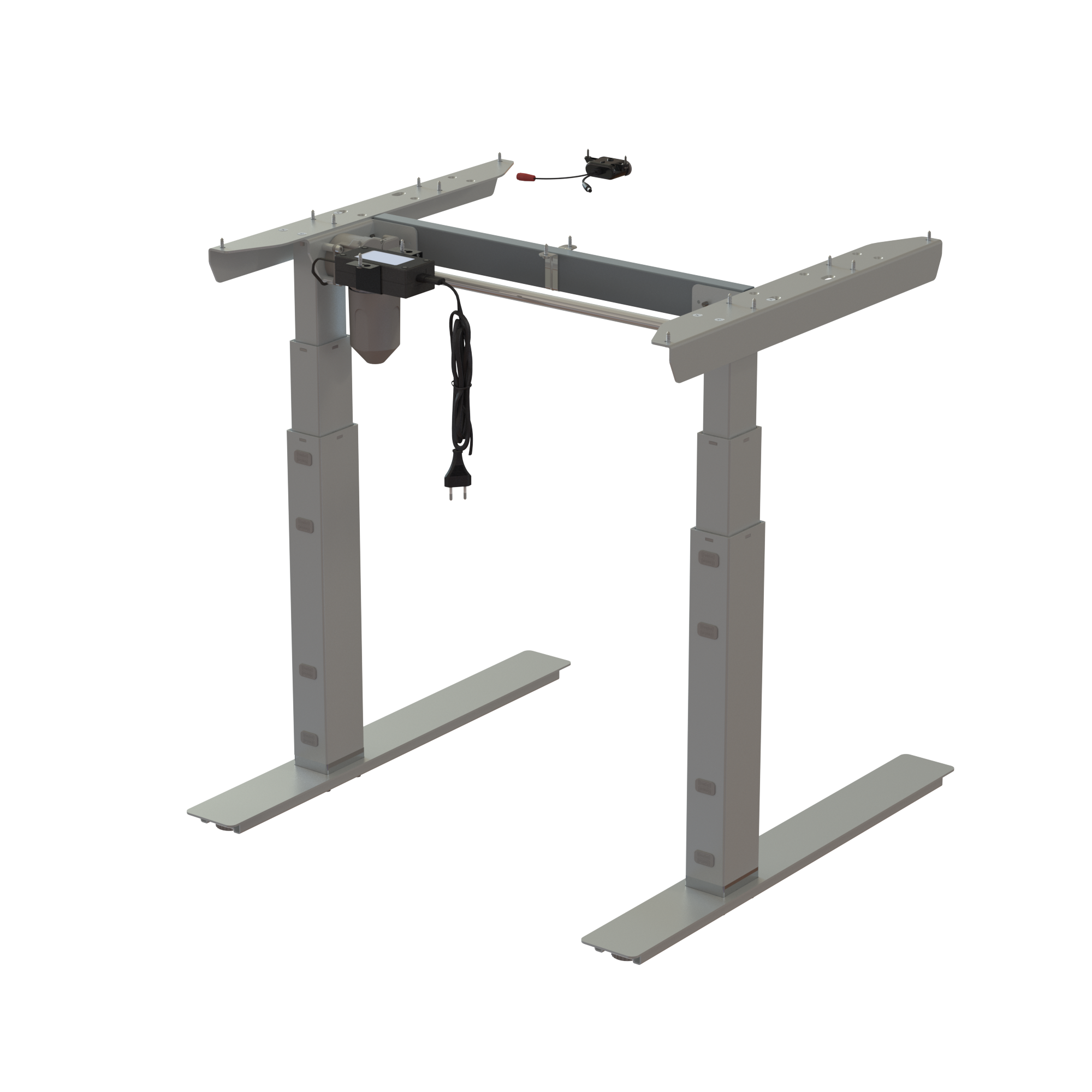 Ergonomic desk frame | Width 072 cm | Silver