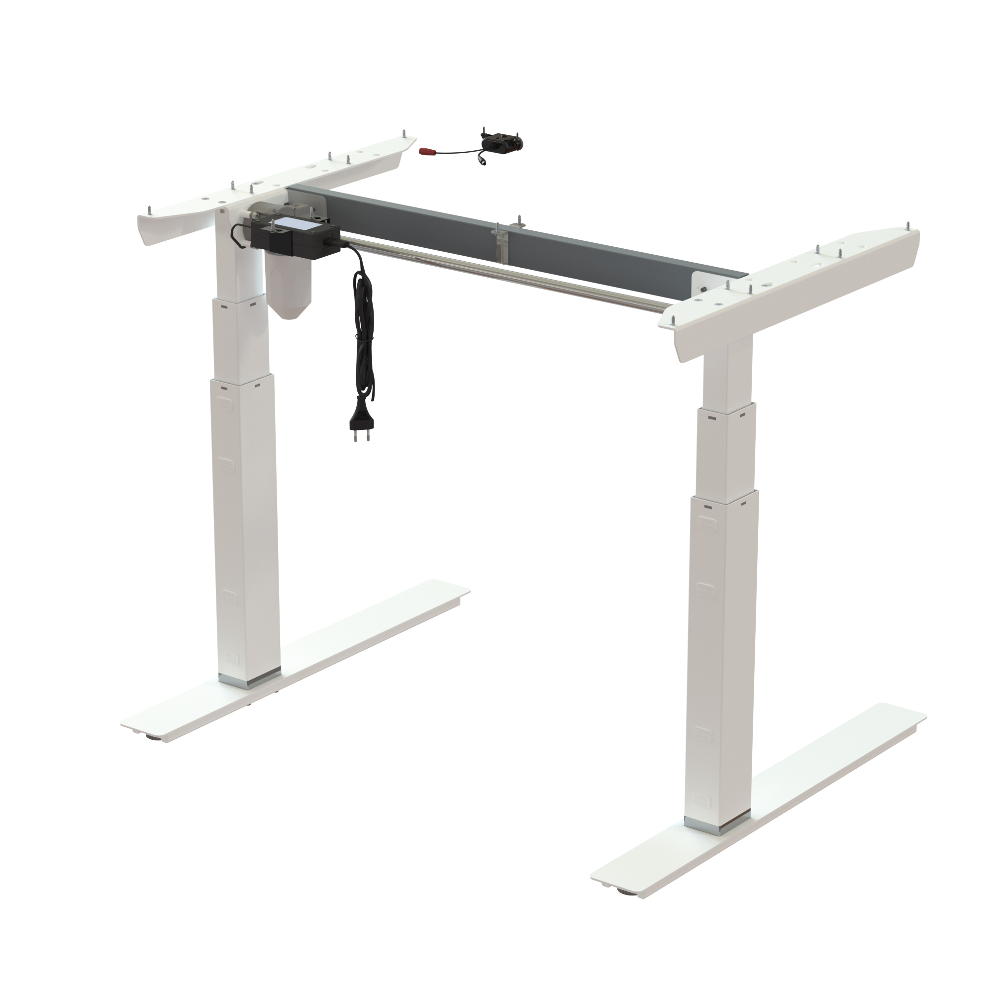 Ergonomic desk frame | Width 092 cm | White