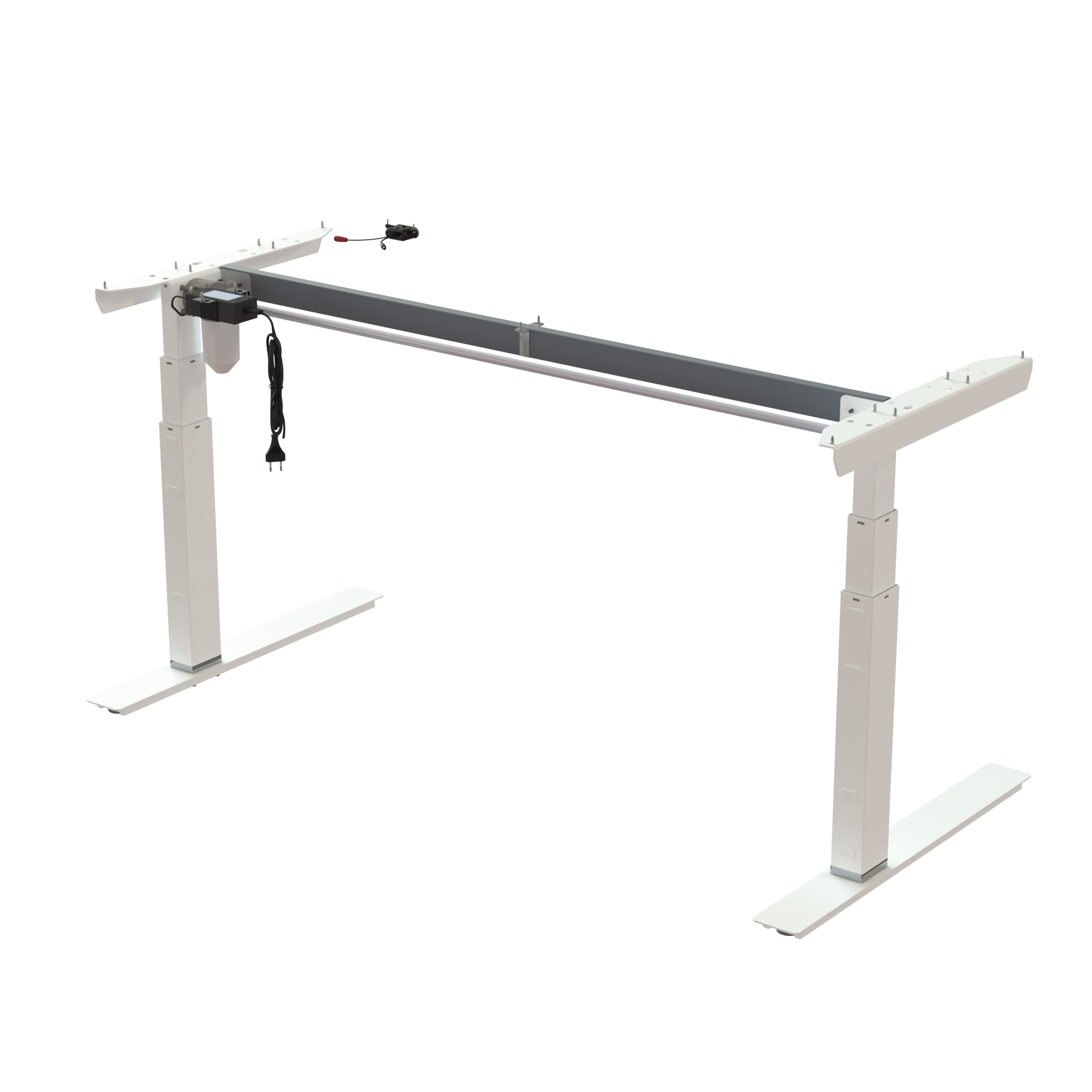 Ergonomic desk frame | Width 152 cm | White