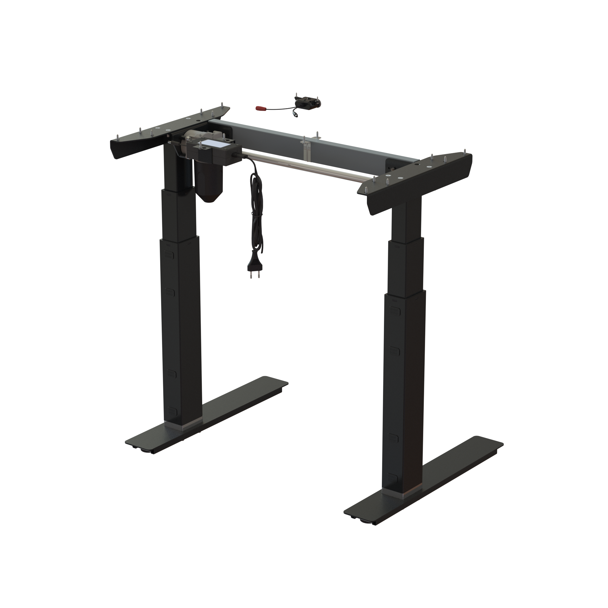 Ergonomic desk frame | Width 072 cm | Black 