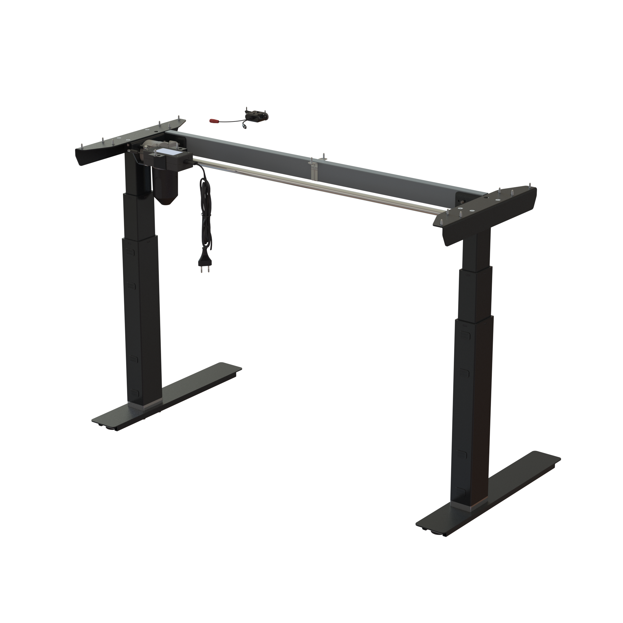 Ergonomic desk frame | Width 112 cm | Black 
