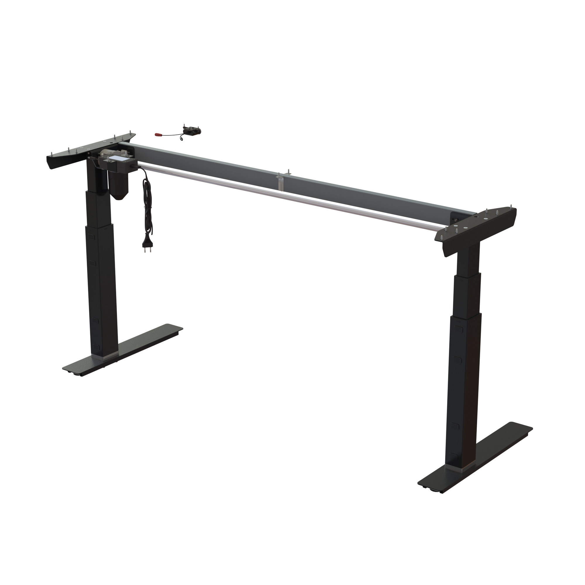 Ergonomic desk frame | Width 152 cm | Black 