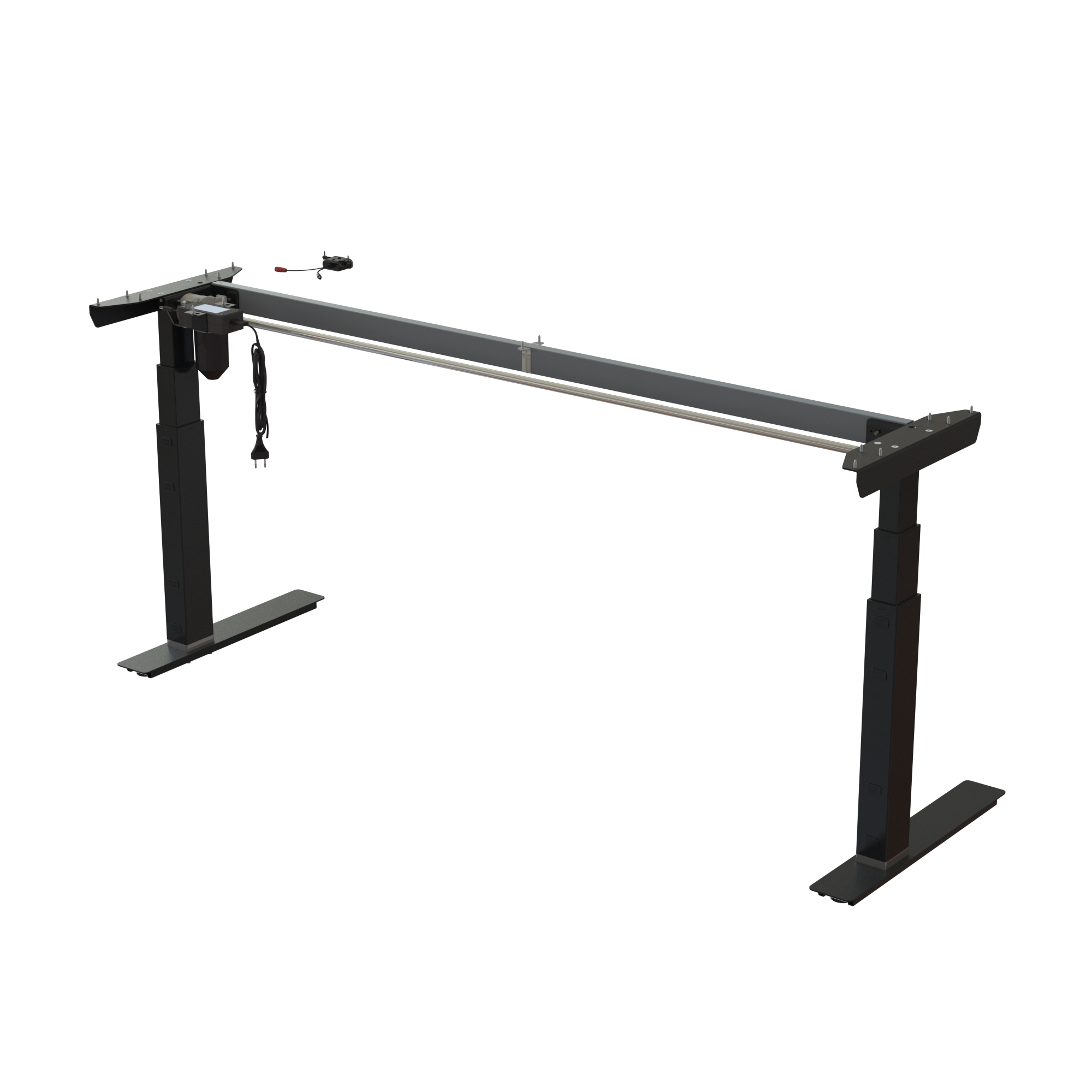 Ergonomic desk frame | Width 172 cm | Black 