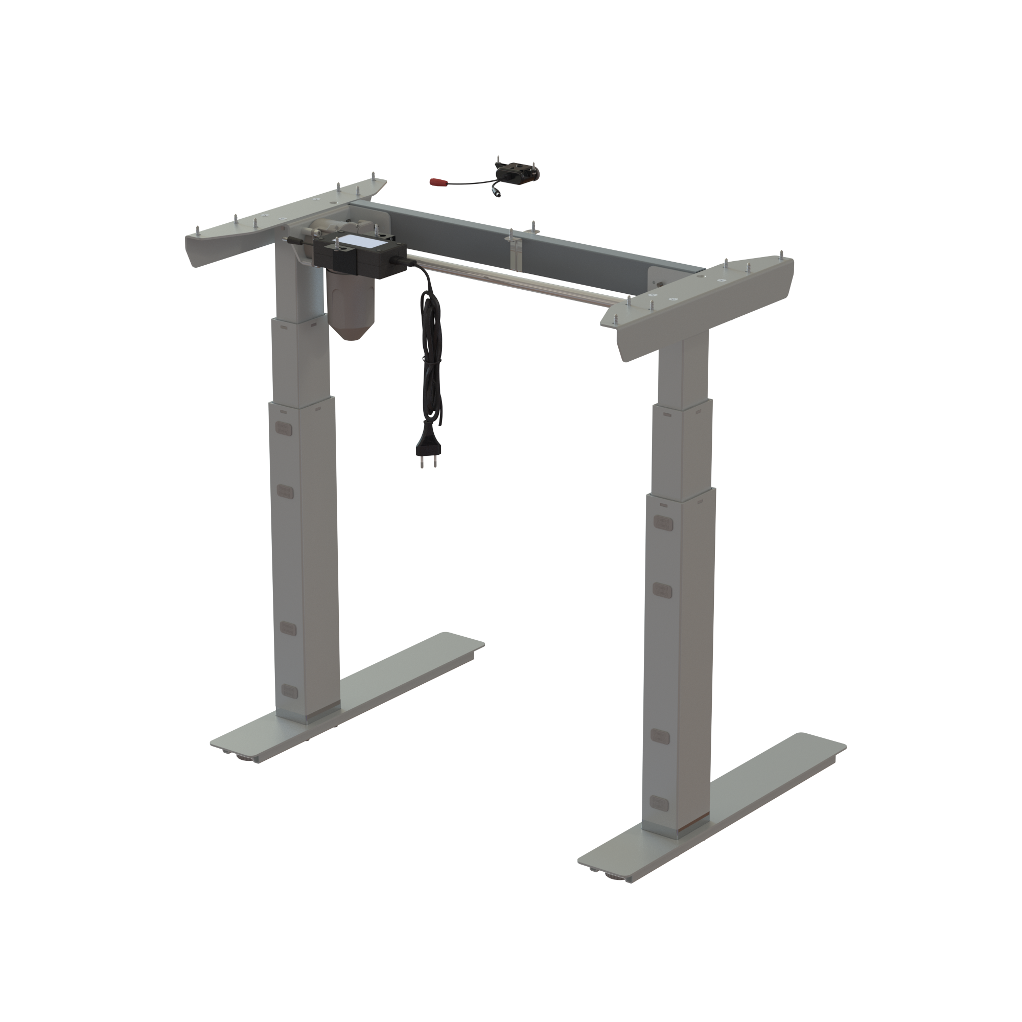 Ergonomic desk frame | Width 072 cm | Silver