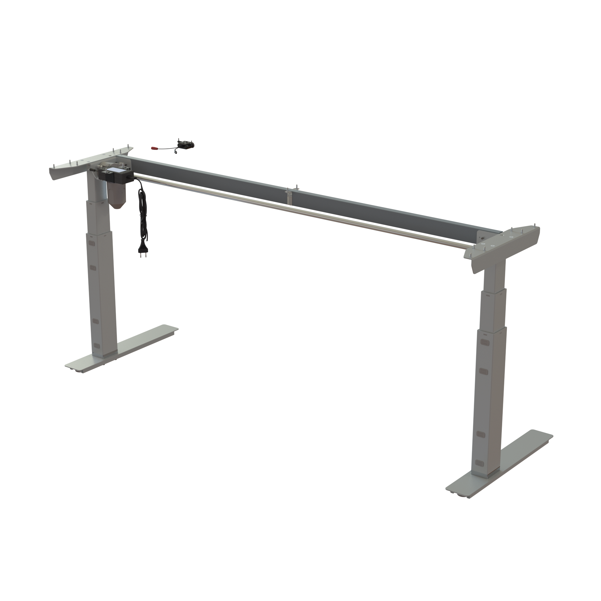 Ergonomic desk frame | Width 172 cm | Silver