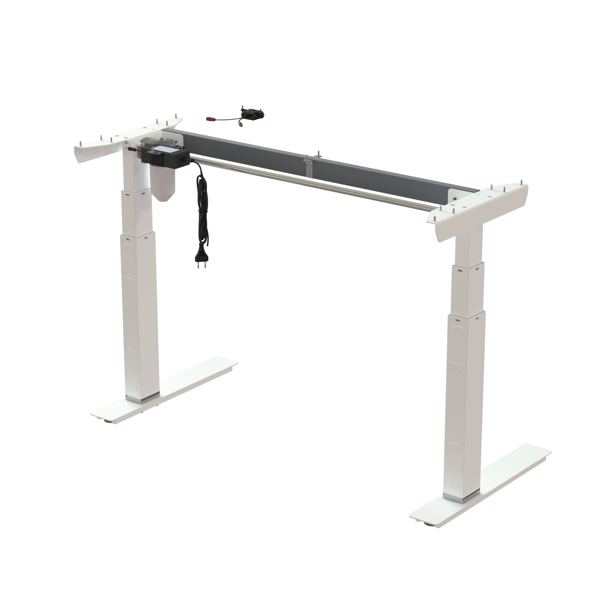 Ergonomic desk frame | Width 112 cm | White