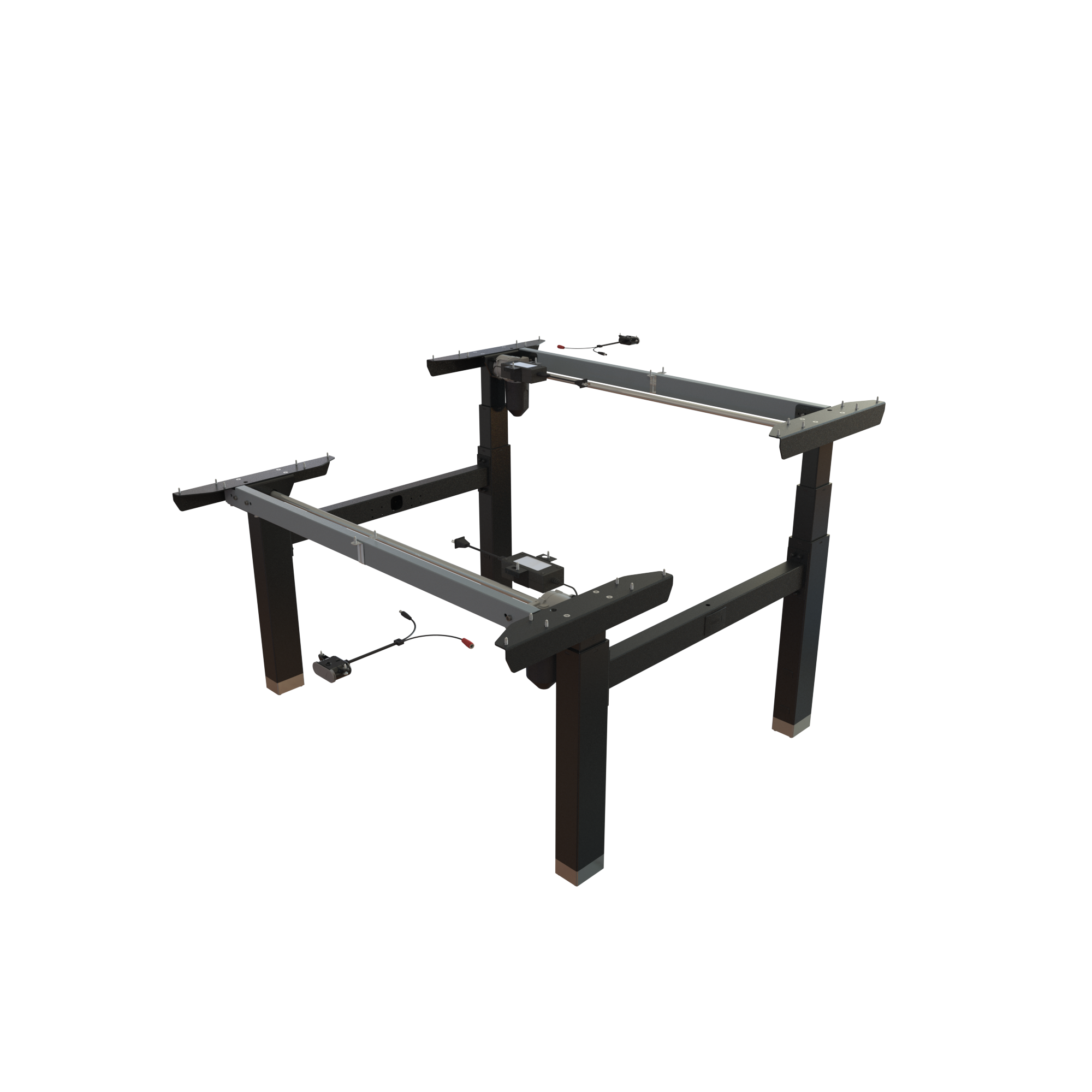 Ergonomic desk frame | Width 112 cm | Black 