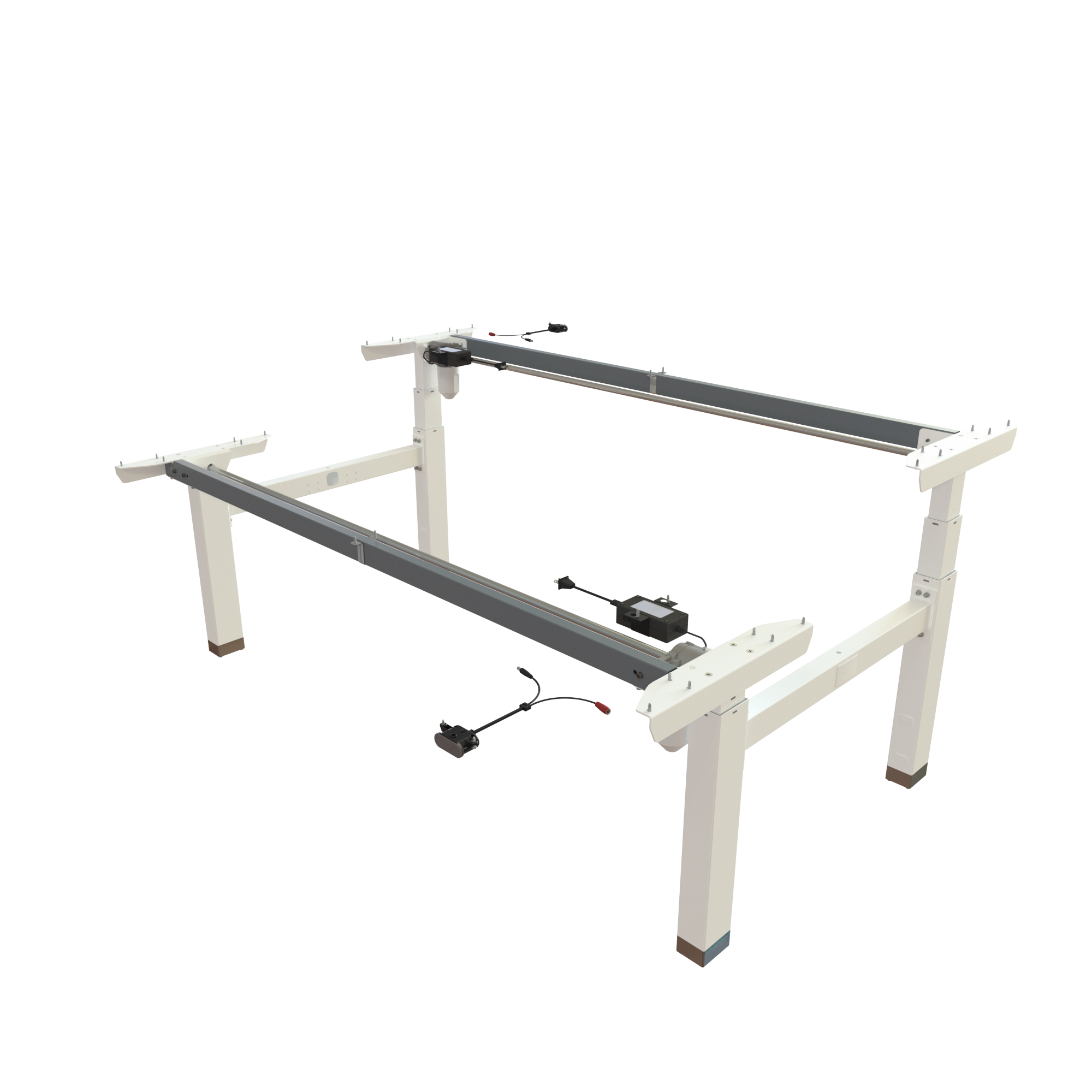 Ergonomic desk frame | Width 172 cm | White