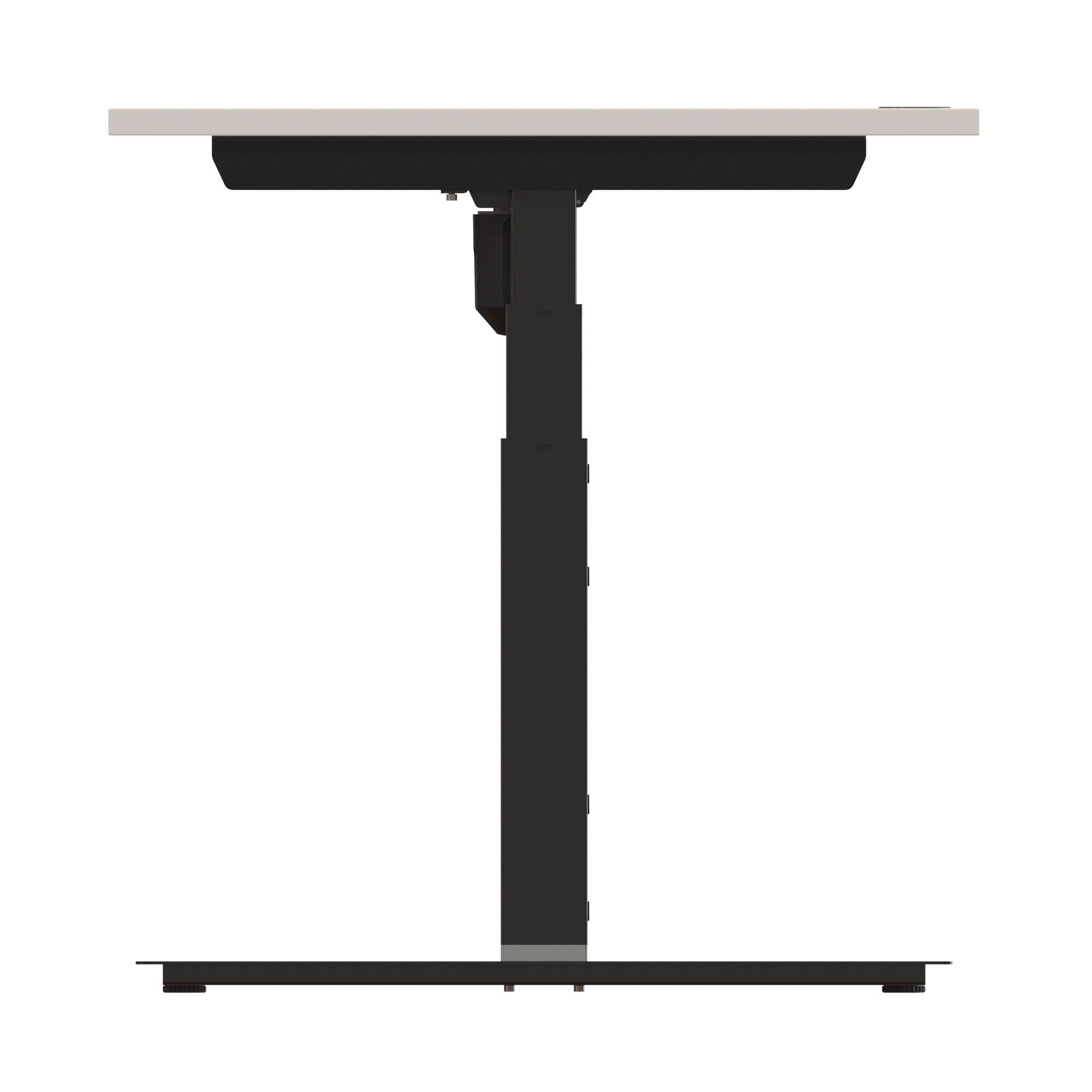 Ergonomic desk | 180x80 cm | White with black frame