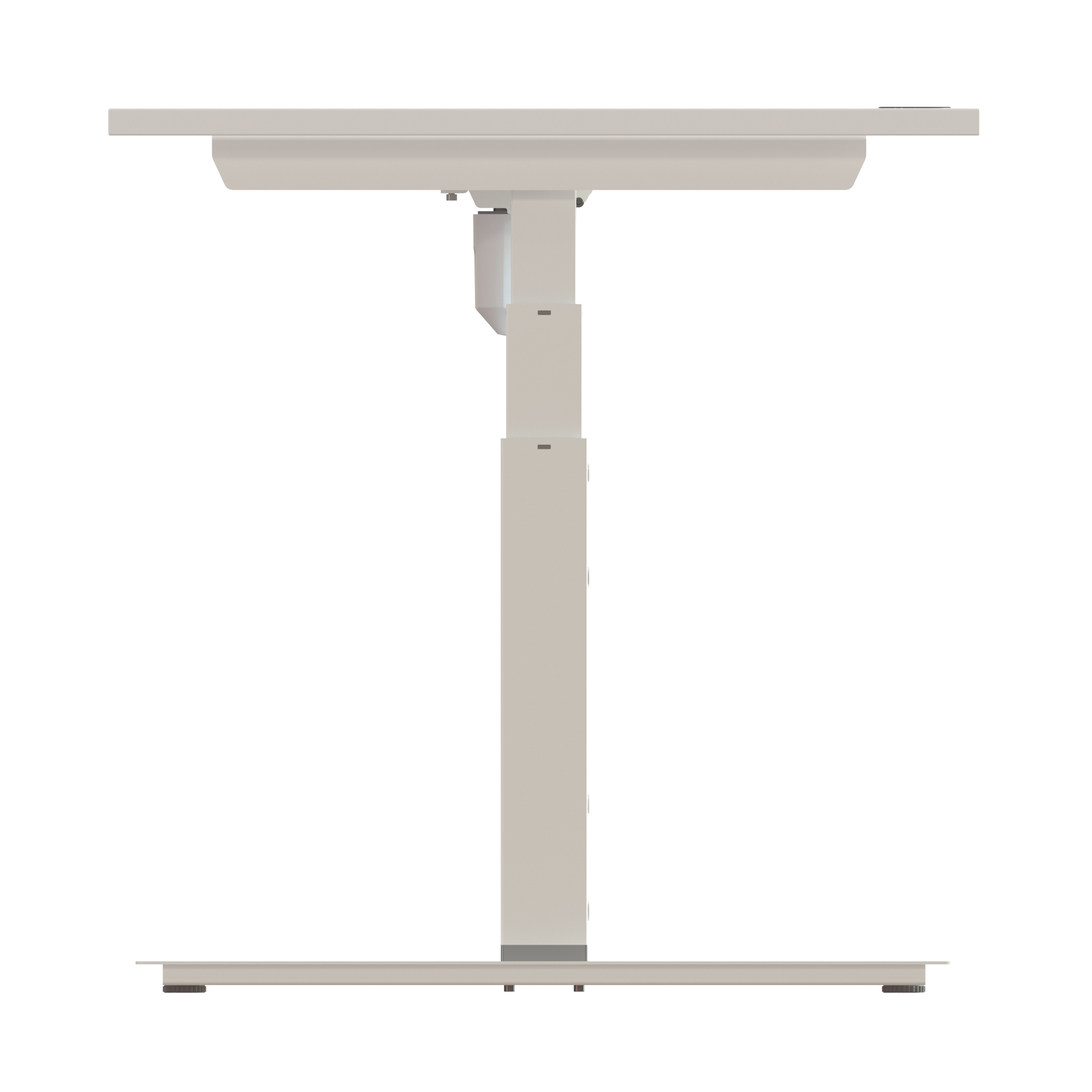 Ergonomic desk | 180x80 cm | White with white frame