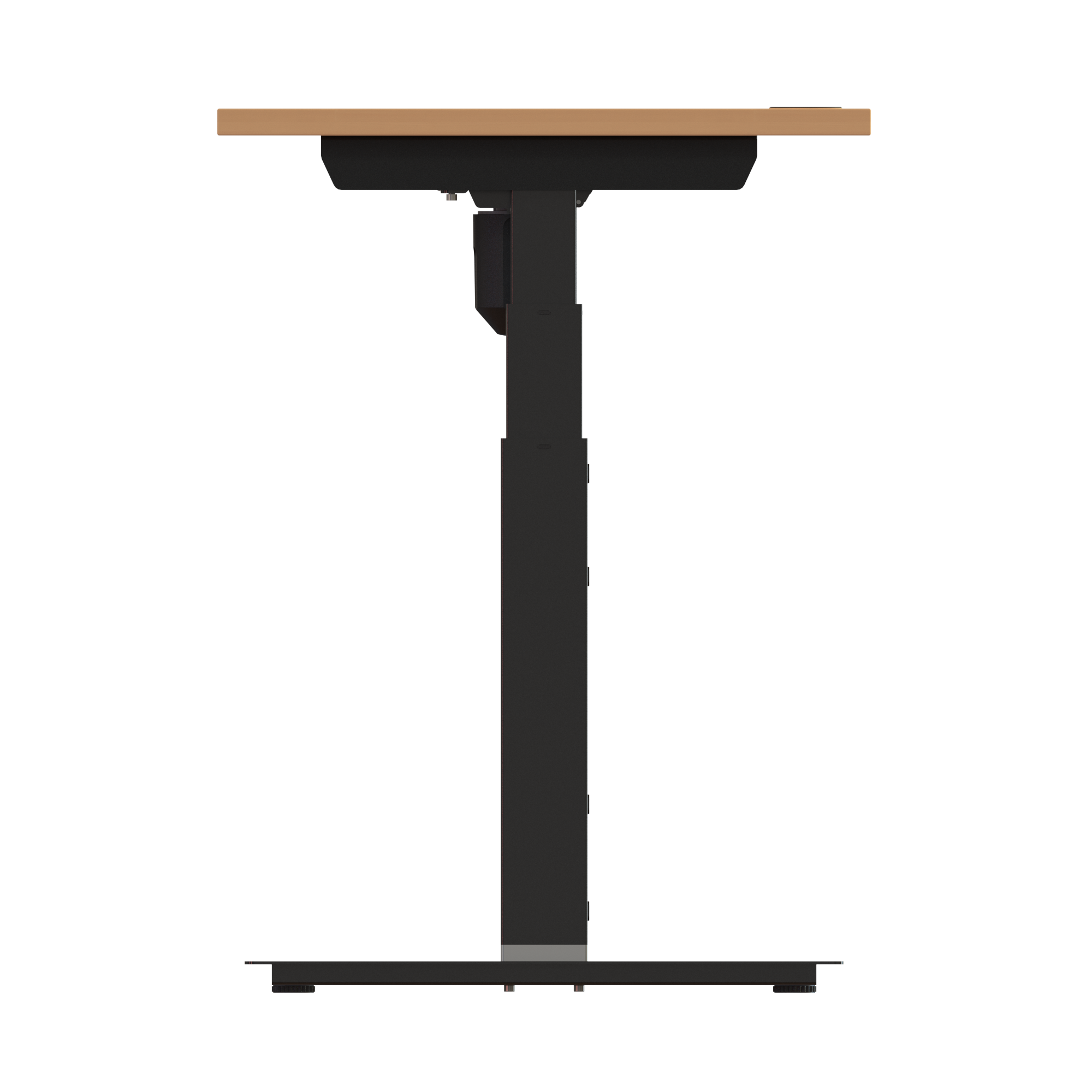 Ergonomic desk | 80x60 cm | Beech with black frame