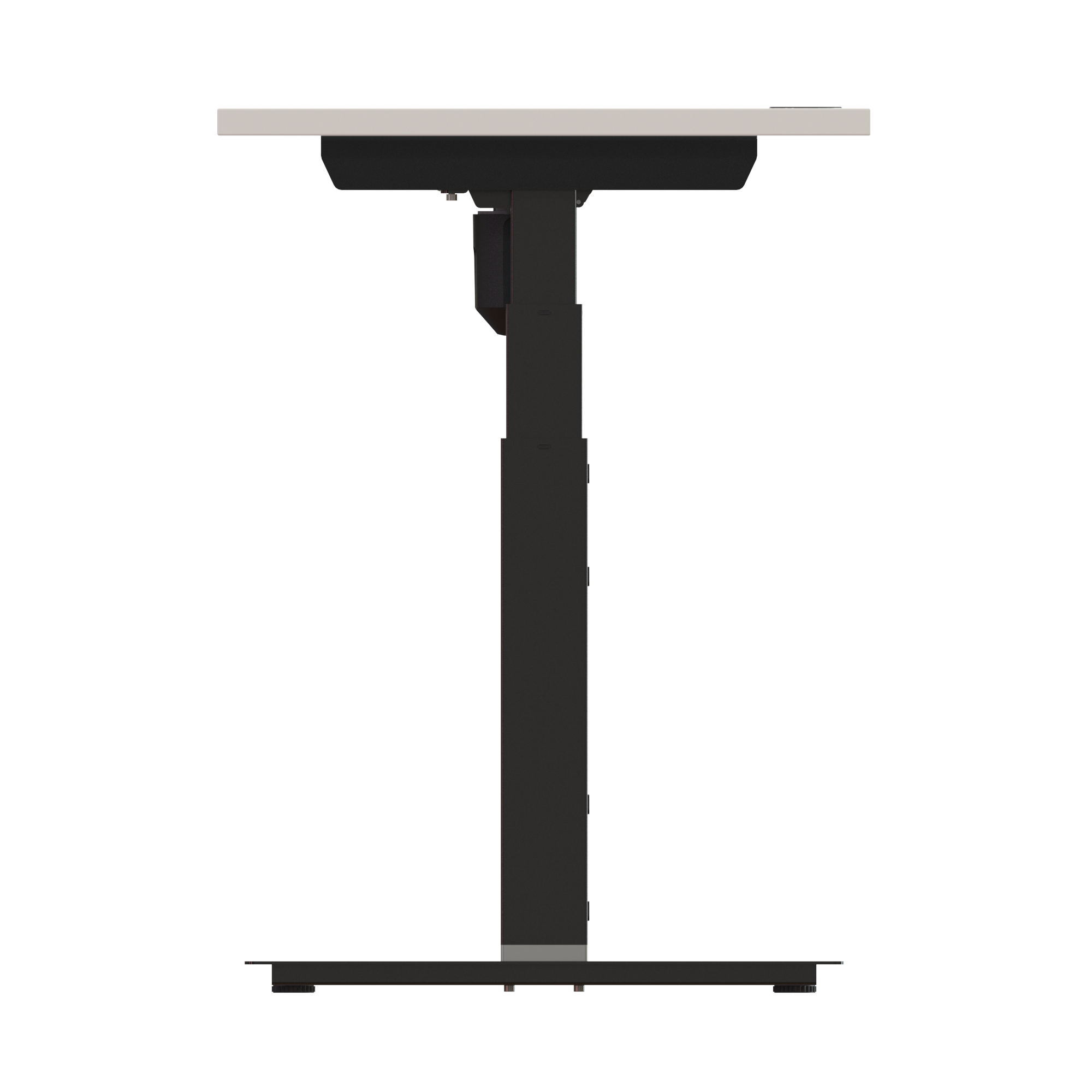Ergonomic desk | 80x60 cm | White with black frame