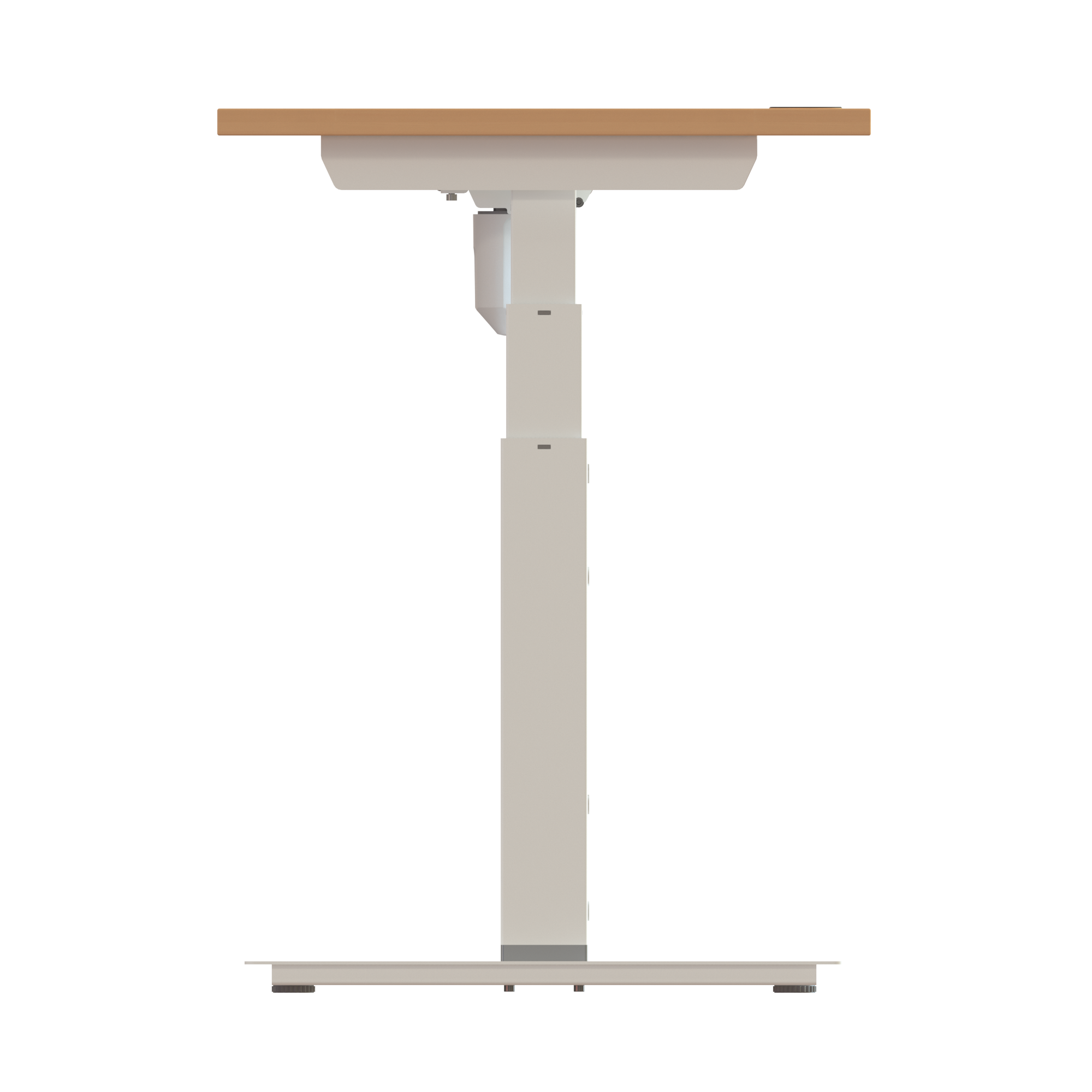 Ergonomic desk | 100x60 cm | Beech with white frame