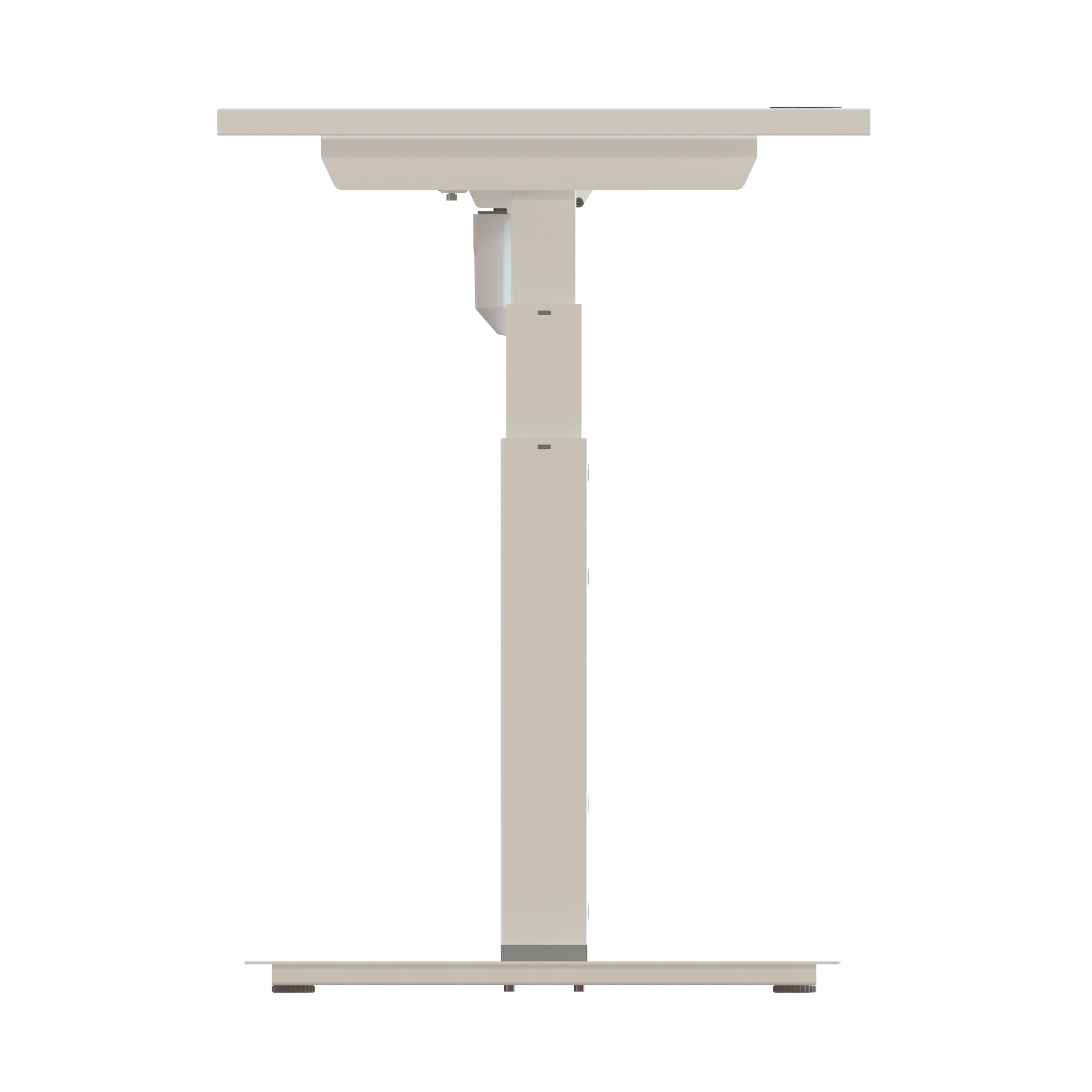 Ergonomic desk | 80x60 cm | White with white frame