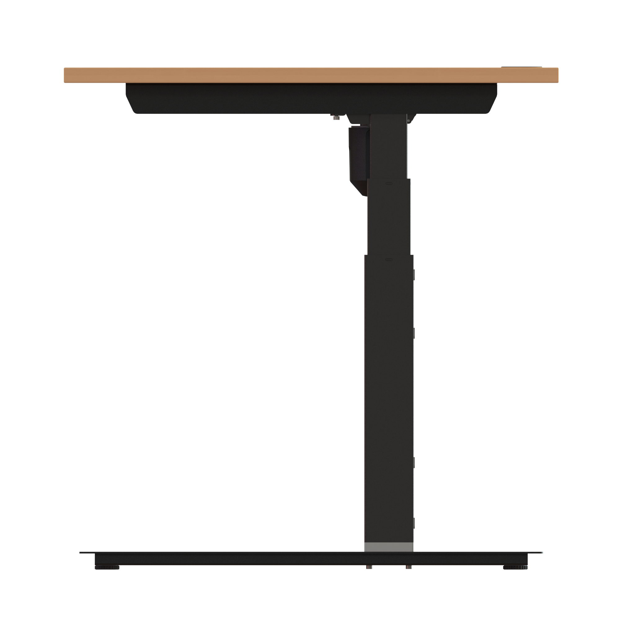 Ergonomic desk | 180x80 cm | Beech with black frame