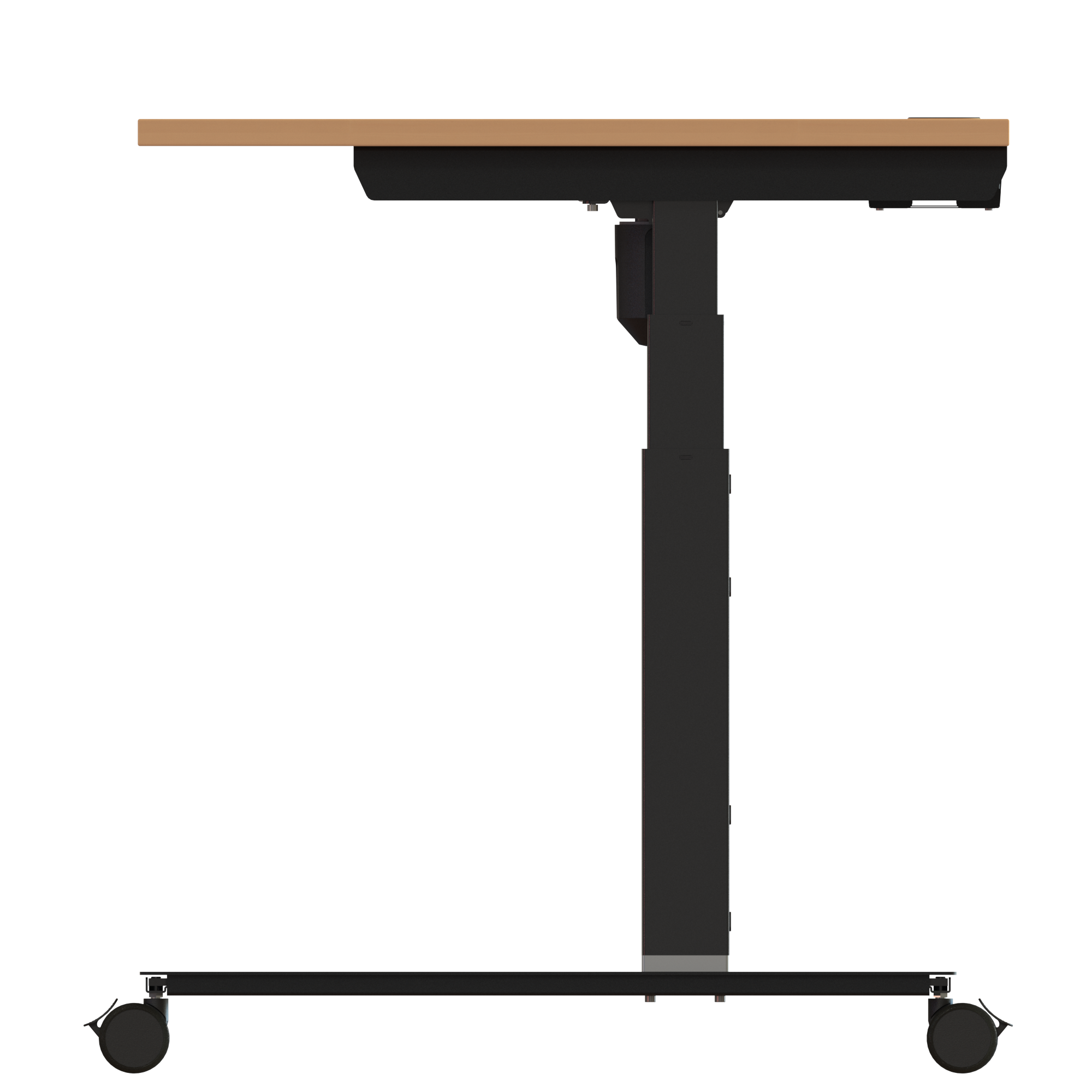 Ergonomic desk | 120x80 cm | Beech with black frame