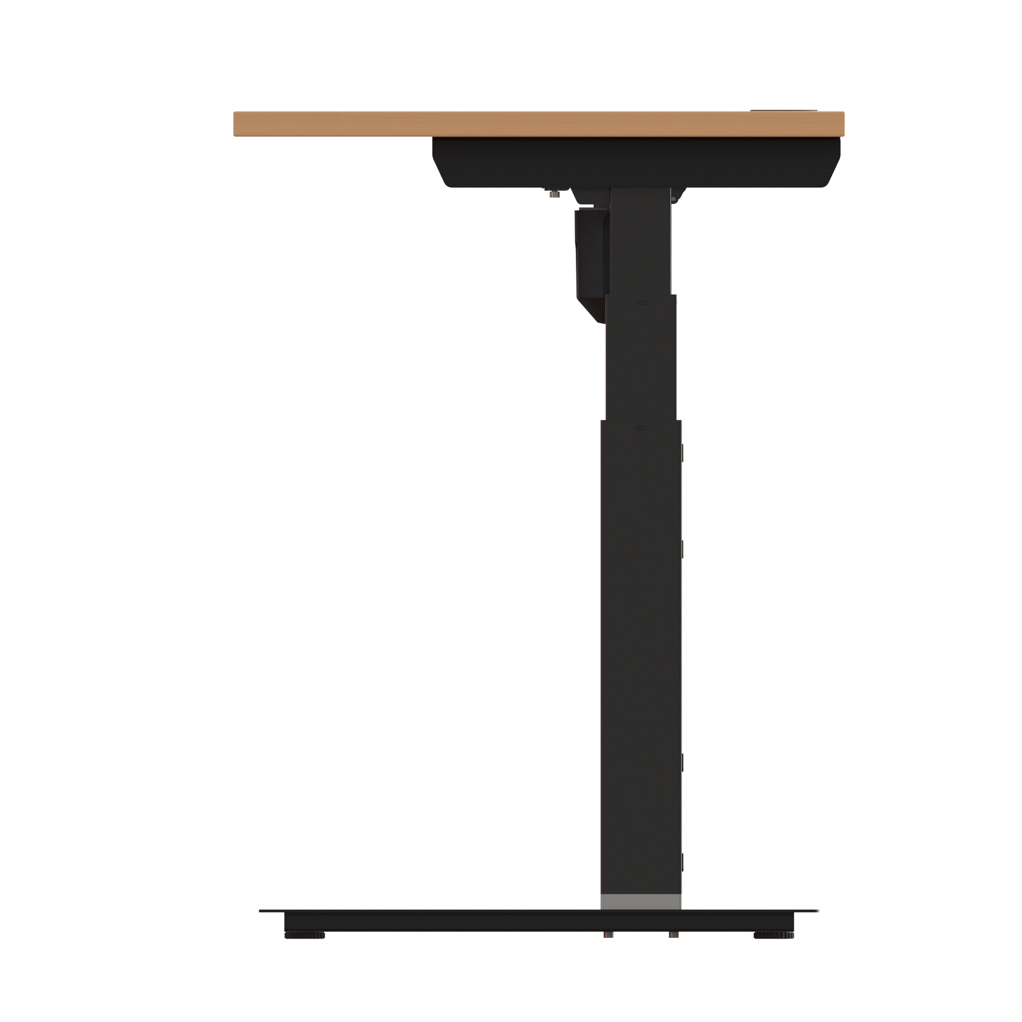 Ergonomic desk | 120x60 cm | Beech with black frame